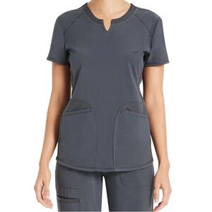 Women's Gray Short Sleeve Top